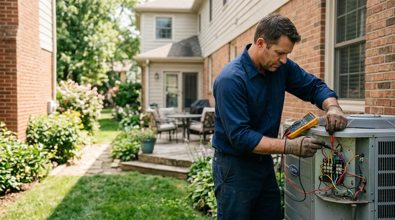 HVAC technician working near Belleville, PA